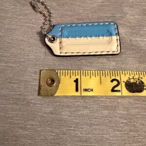 Coach Sky Blue and off white hang tag